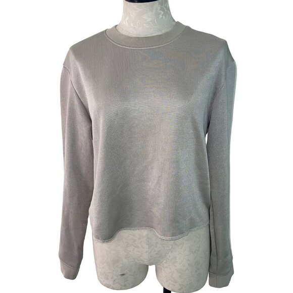 Rta Womens Sweater Size Small Gray Myles Long Sleeves Crew Neck Ribbed Cuffs - Picture 5 of 6